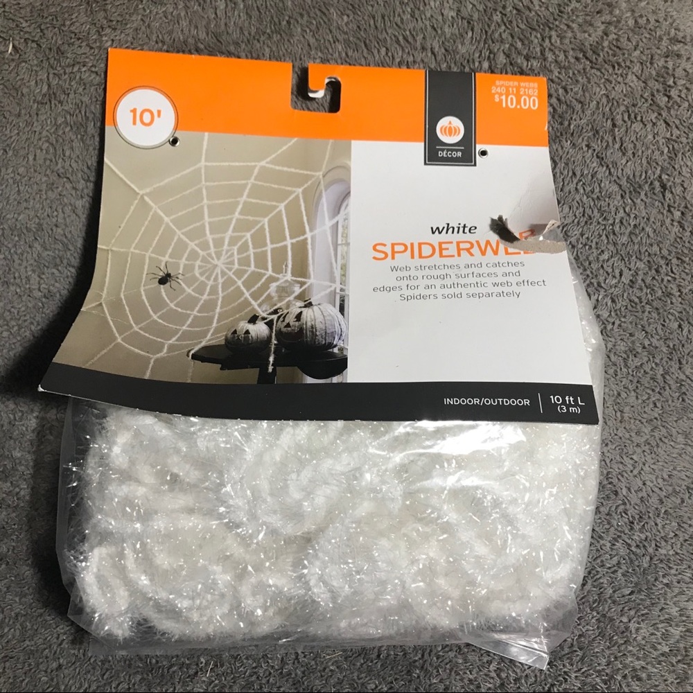 NWT 10 ft spider web